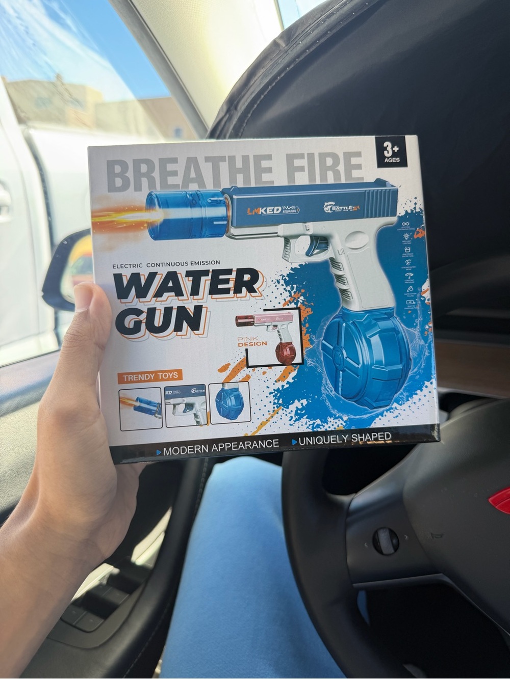 Automated battery water gun